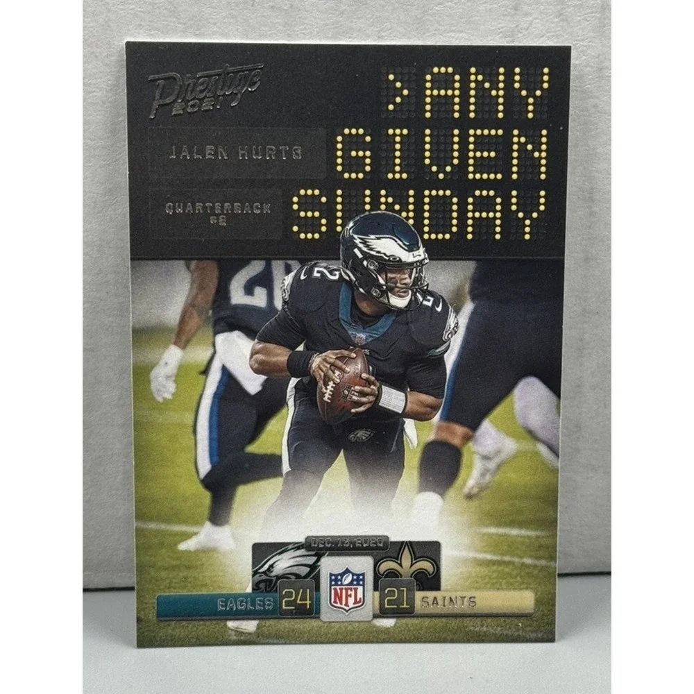 2021 Prestige Any Given Sunday #9 Jalen Hurts Philadelphia Eagles Insert